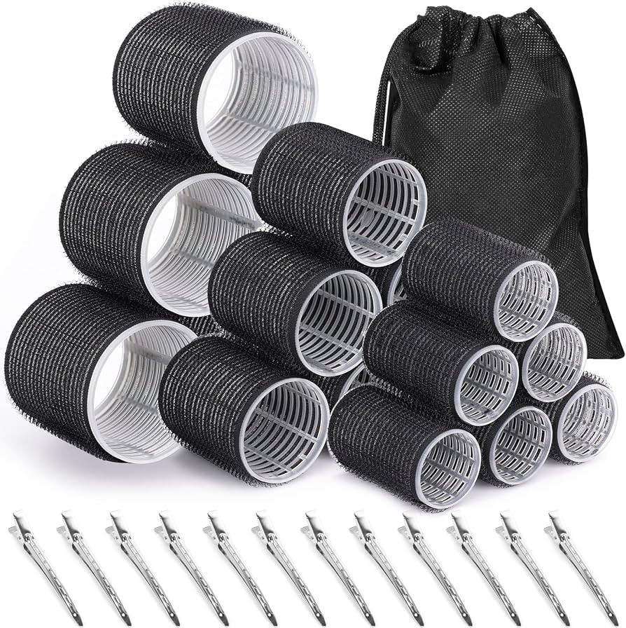 Lockenwickler-Set, 30-teilig: 18 Wickler in 3 Gr\u00f6\u00dfen (6 Gro\u00dfe, 6 Mittelgro\u00dfe,... | Amazon (DE)