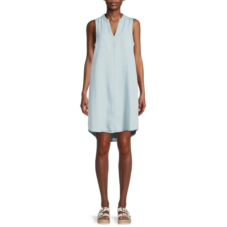 Time and Tru Women's Sleeveless Woven Dress | Walmart (US)