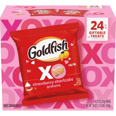 Goldfish Valentine's Strawberry Shortcake Multipack - 18oz/24ct | Target