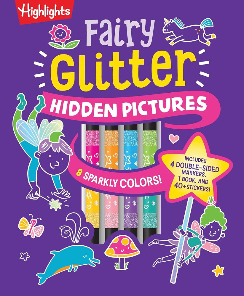Fairy Glitter Hidden Pictures: Glitter Coloring Book for Kids 6-12 with Fairy-Themed Hidden Pictu... | Amazon (US)