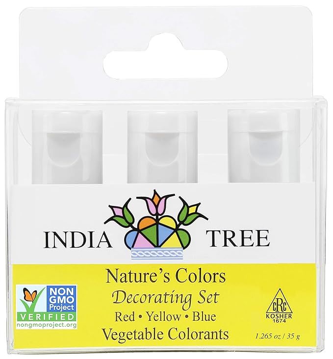 India Tree Natures Vegetable Based Color Frosting & Decorating Set, 1.3-Ounce | Amazon (US)