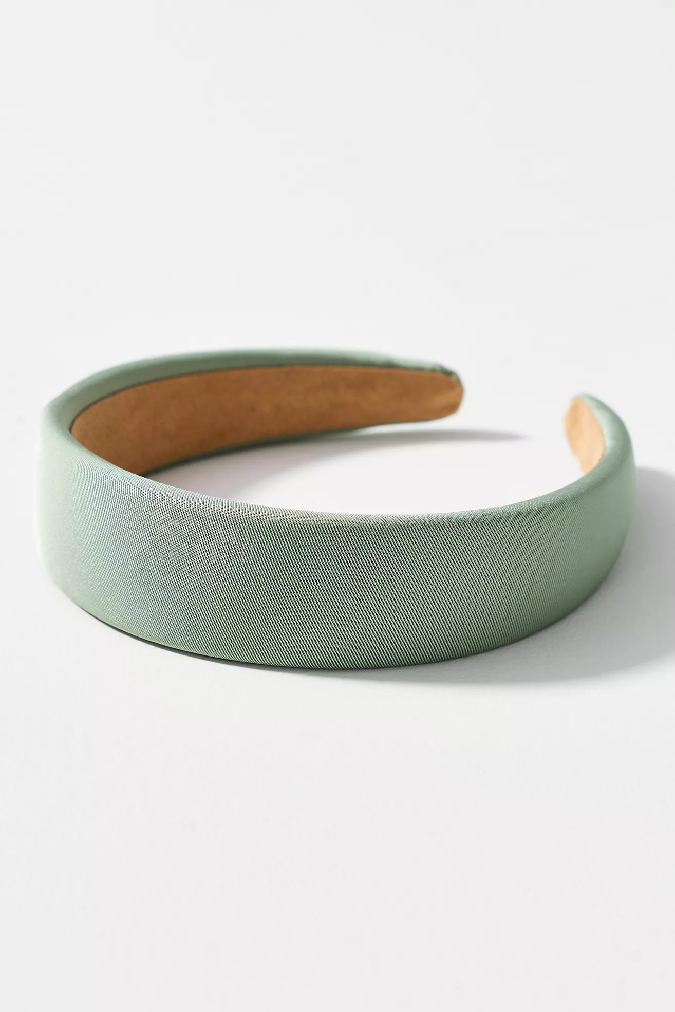 Puff Ribbed Satin Headband | Anthropologie (US)