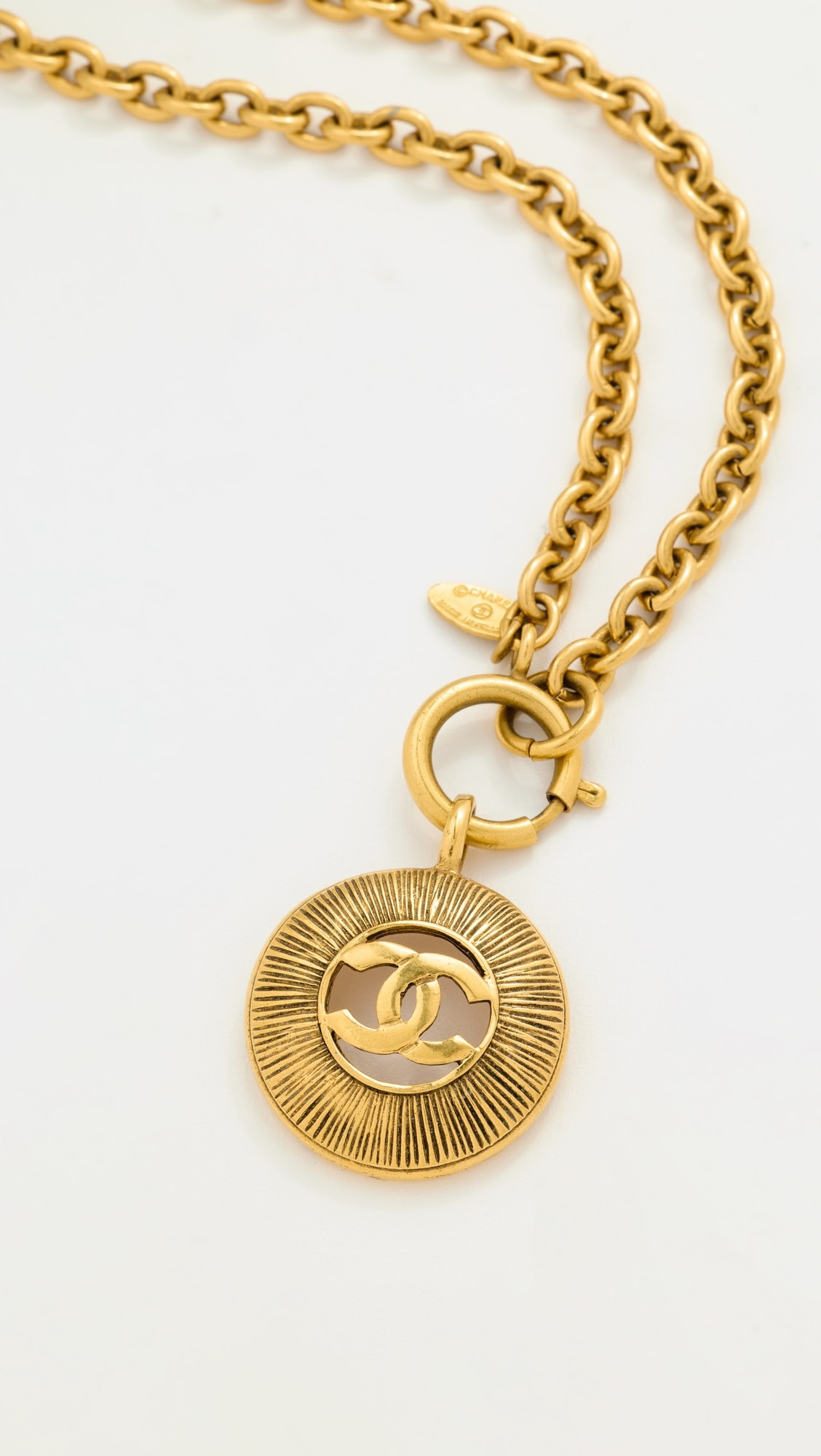 Chanel Gold Sunburst Necklace | Shopbop