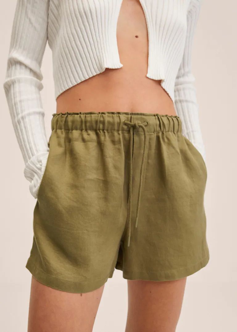 100% linen shorts | MANGO (UK)