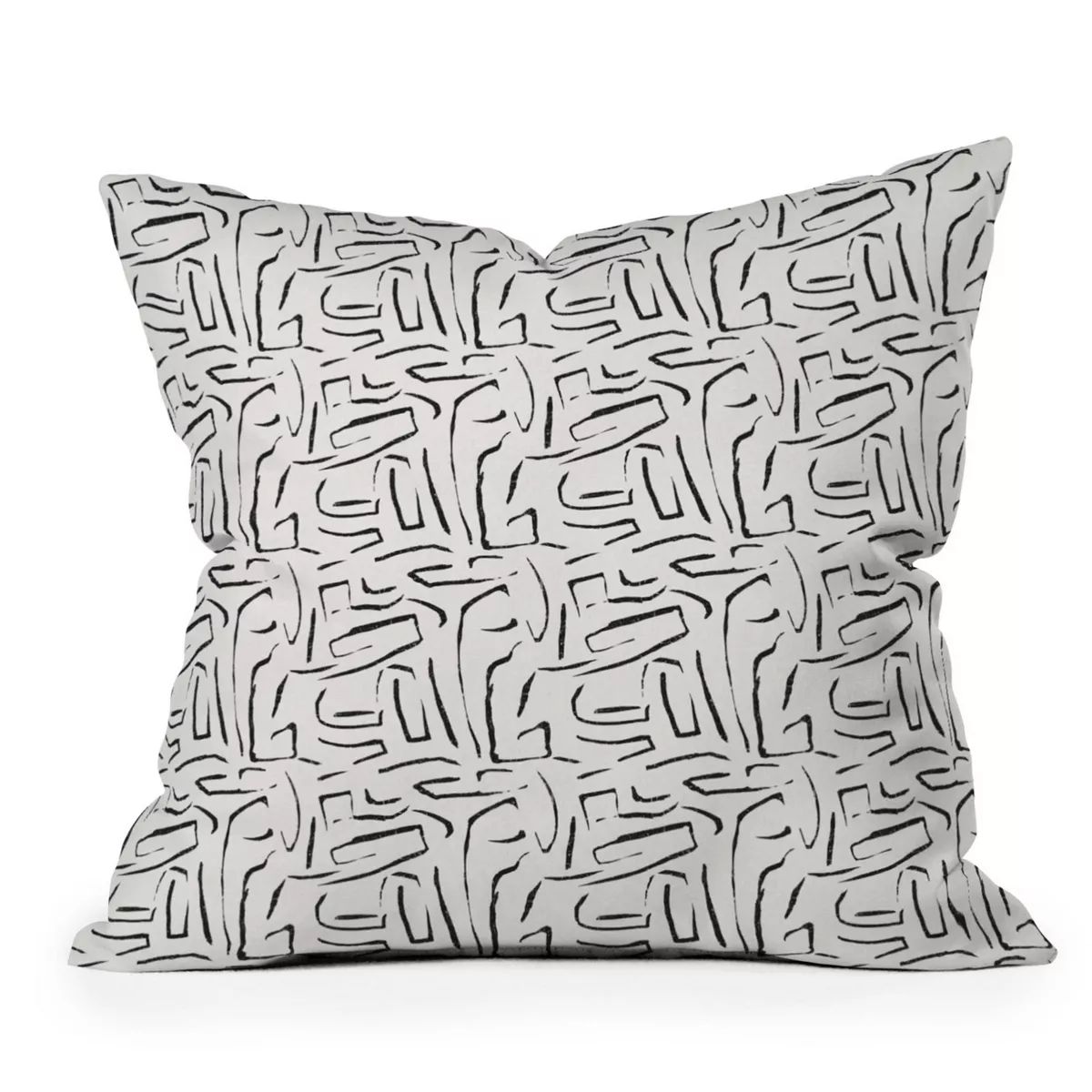 Holli Zollinger Outdoor Throw Pillow White/Black - Deny Designs | Target