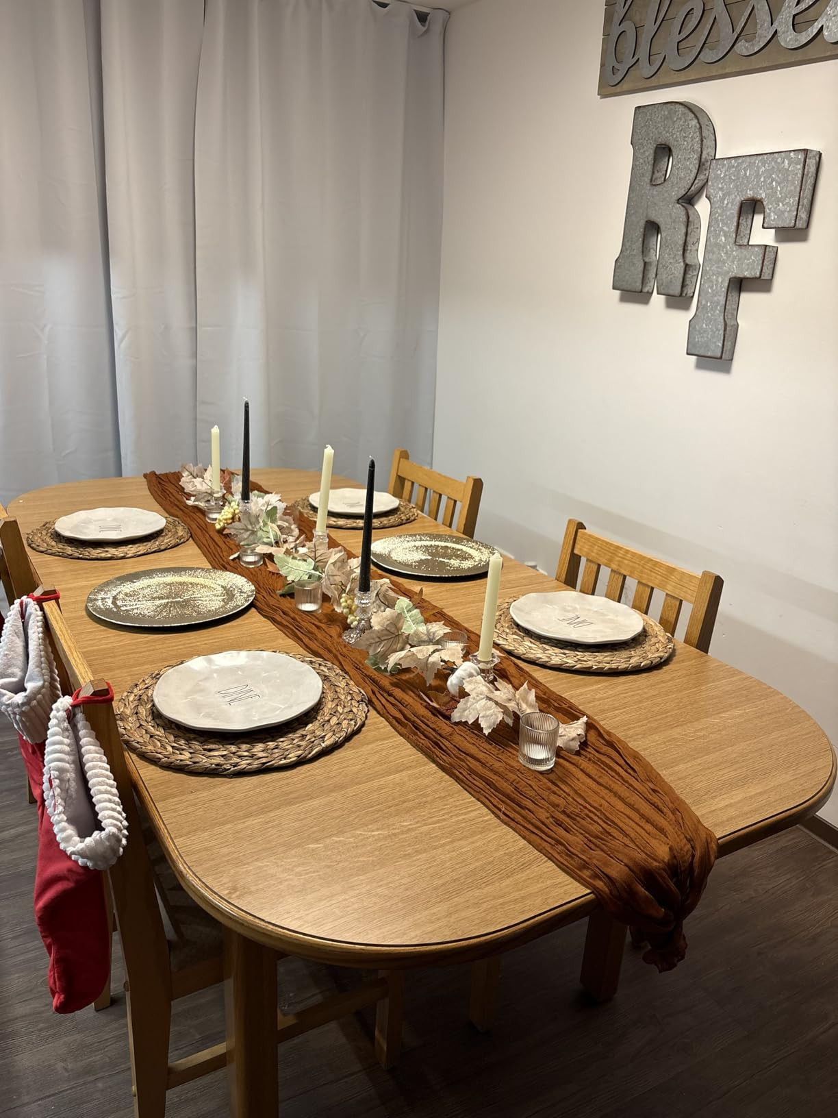 Glass Candlestick Holders Set of 6, Taper Candle Holder for Wedding Festival Christmas Party Vale... | Amazon (US)