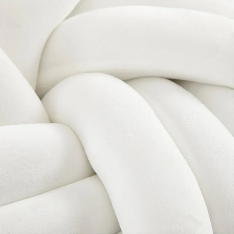 Stylehouse 14" x 14" White Mila Knot Decorative Pillow - Walmart.com | Walmart (US)