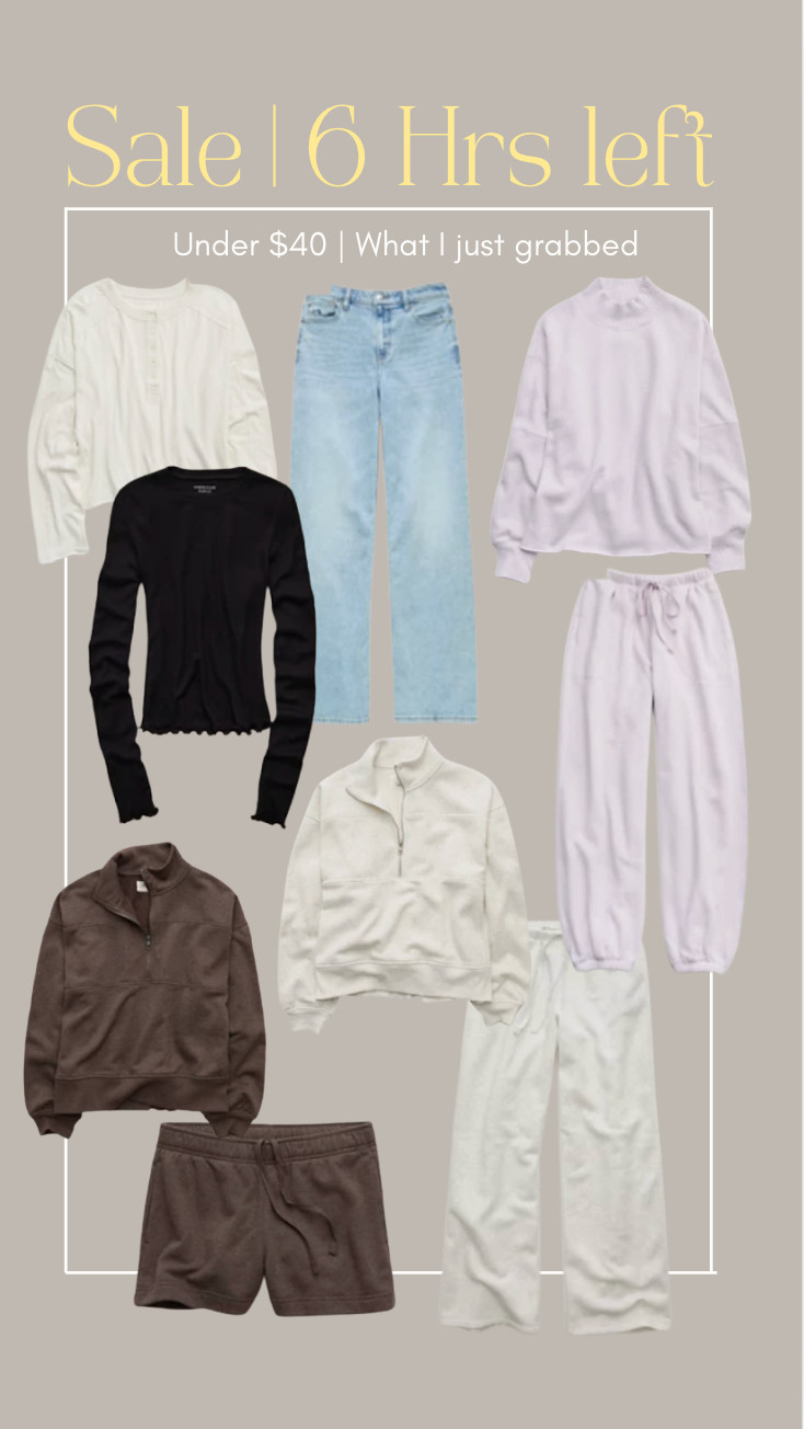I got mediums in everything; regular length EXCEPT for the lilac pants and jeans; those are short. Can't wait to try them on for you but wanted you to catch the sale! Brown and Gray 1/4 zips are the same item!  

 #LTKootd #LTKSaleAlert #LTKPetite