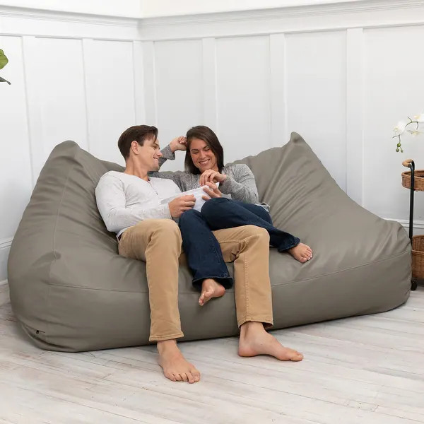 Atrium Collection Lozia Loveseat - Large Bean Bag Sofa for Home Theaters, Offices, Schools & Rece... | Bed Bath & Beyond
