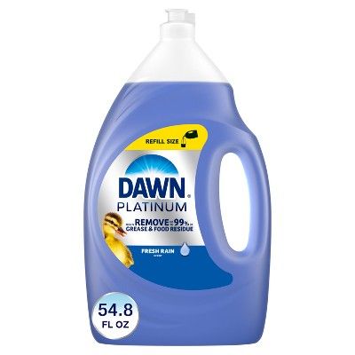 Dawn Refreshing Rain Scent Platinum Dishwashing Liquid Dish Soap - 54.8 fl oz | Target