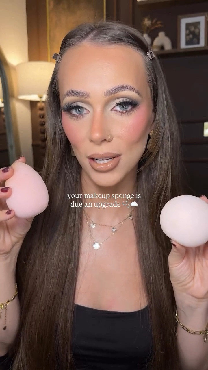 you will not find a softer, bouncier, more flawless sponge than the @clomanabeauty Marshmallow sponges. AD save 15% with my code AMYNSPH on Sephora ☁️🫧🤍