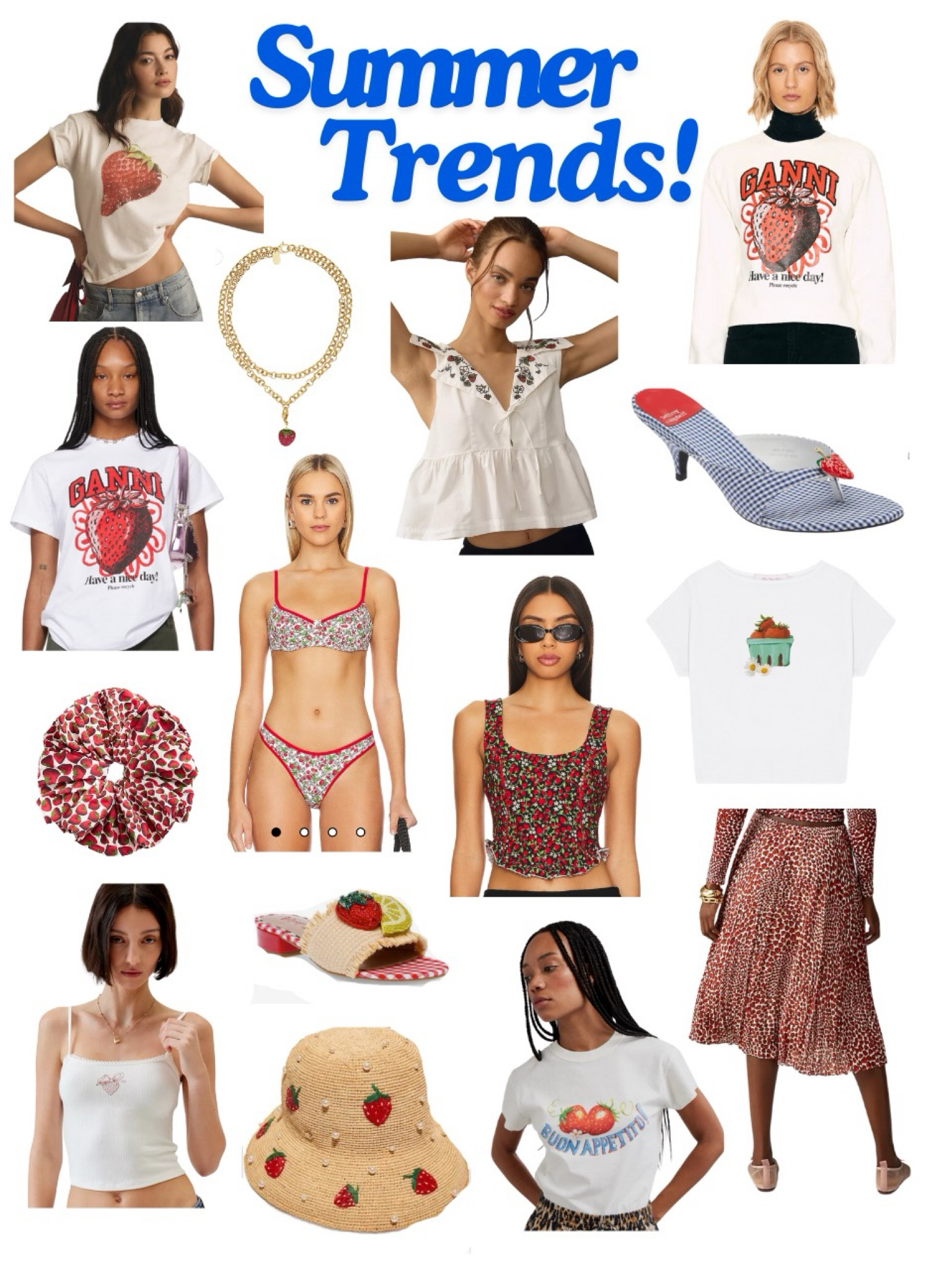 🍓🍓Loving the strawberry trend for summer!!🍓🍓
