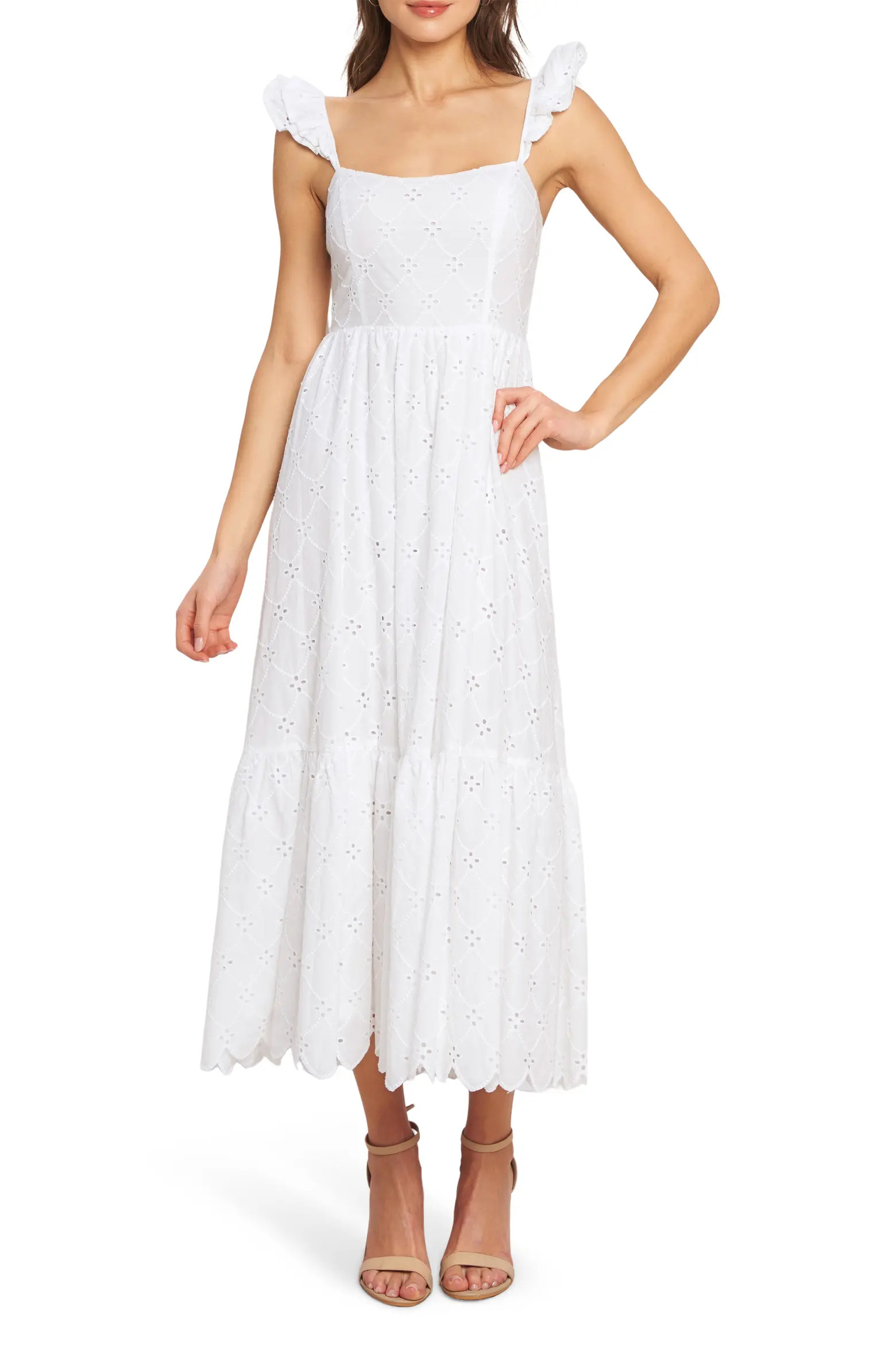 Embroidered Eyelet Cotton Sundress (Women) | Nordstromrack | Nordstrom Rack