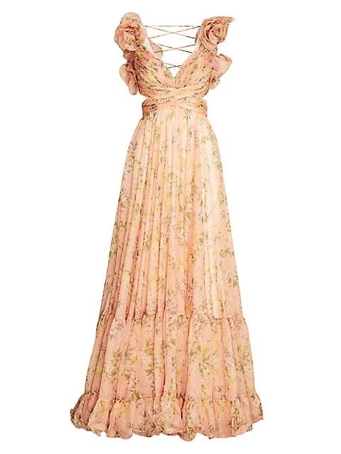 Ieena Floral Chiffon Gown | Saks Fifth Avenue