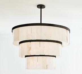 Windham Alabaster 3 Tier Chandelier | Pottery Barn (US)