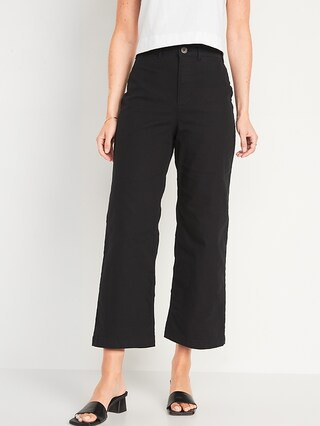 Extra High-Waisted Cropped Wide-Leg Pants for Women | Old Navy (US)