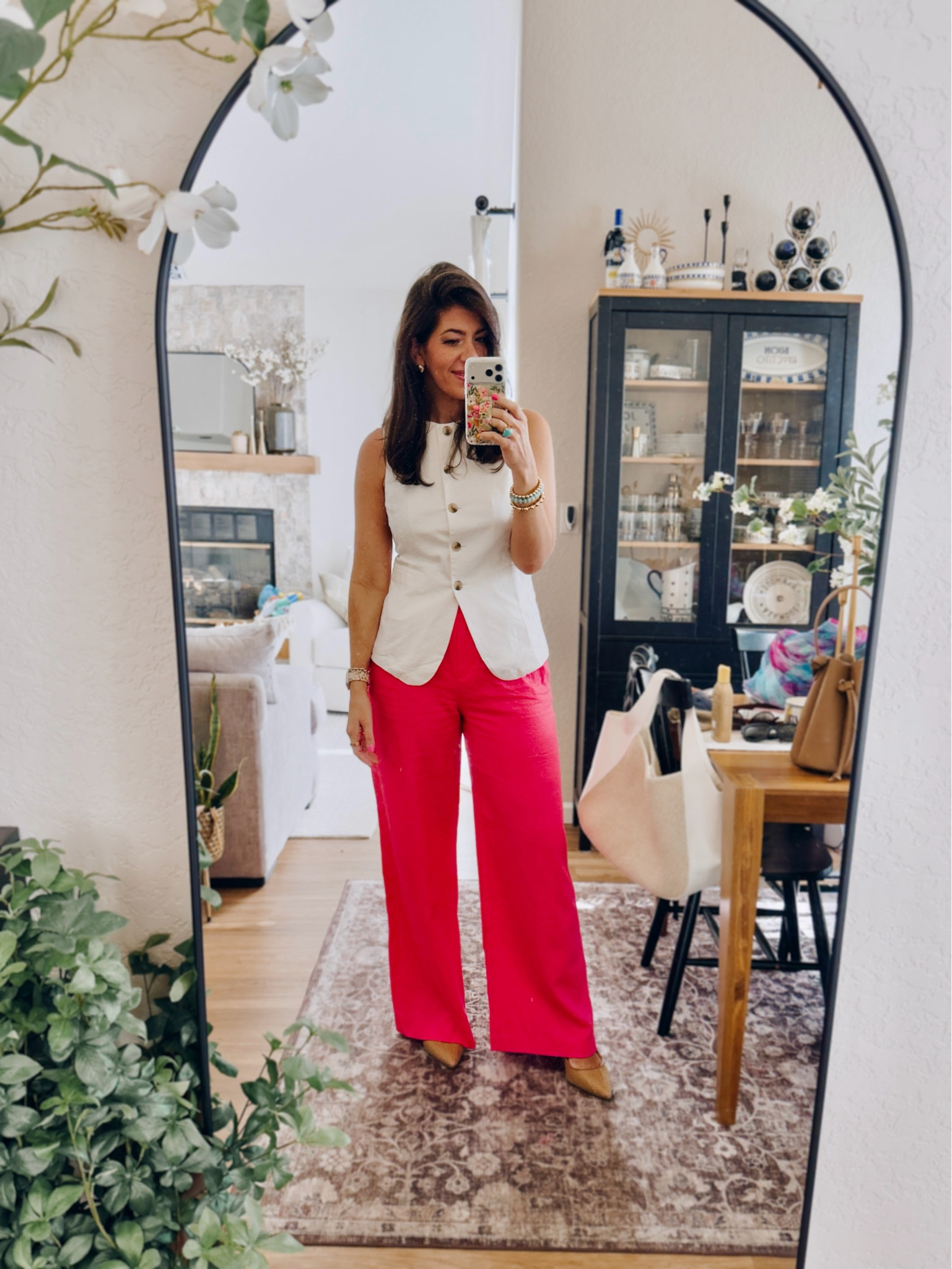 Recent work outfits
In a medium vest and 10 long trouser

#LTKMidsize #LTKOver40