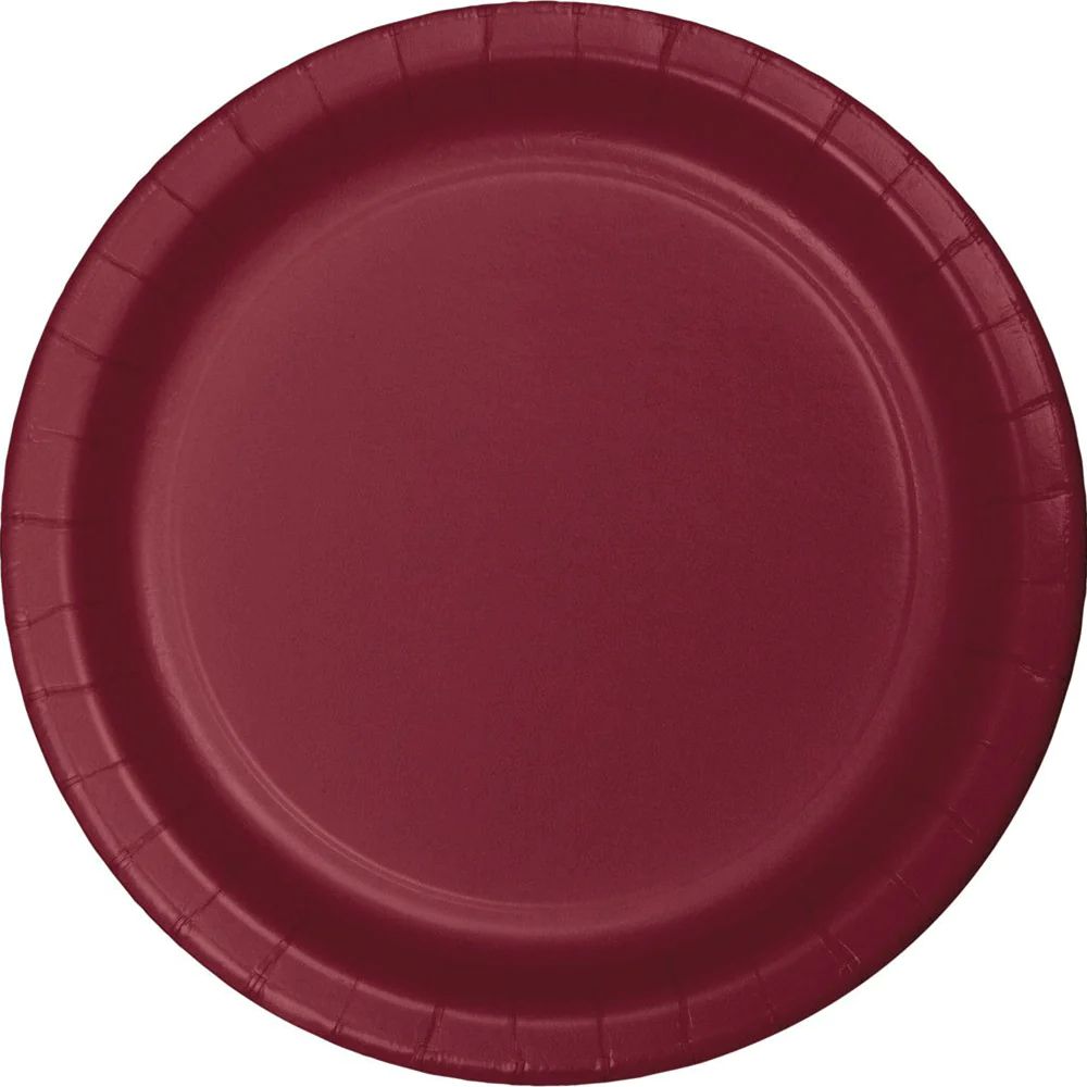 Burgundy Plates - 2 Size Options | Shop Sweet Lulu