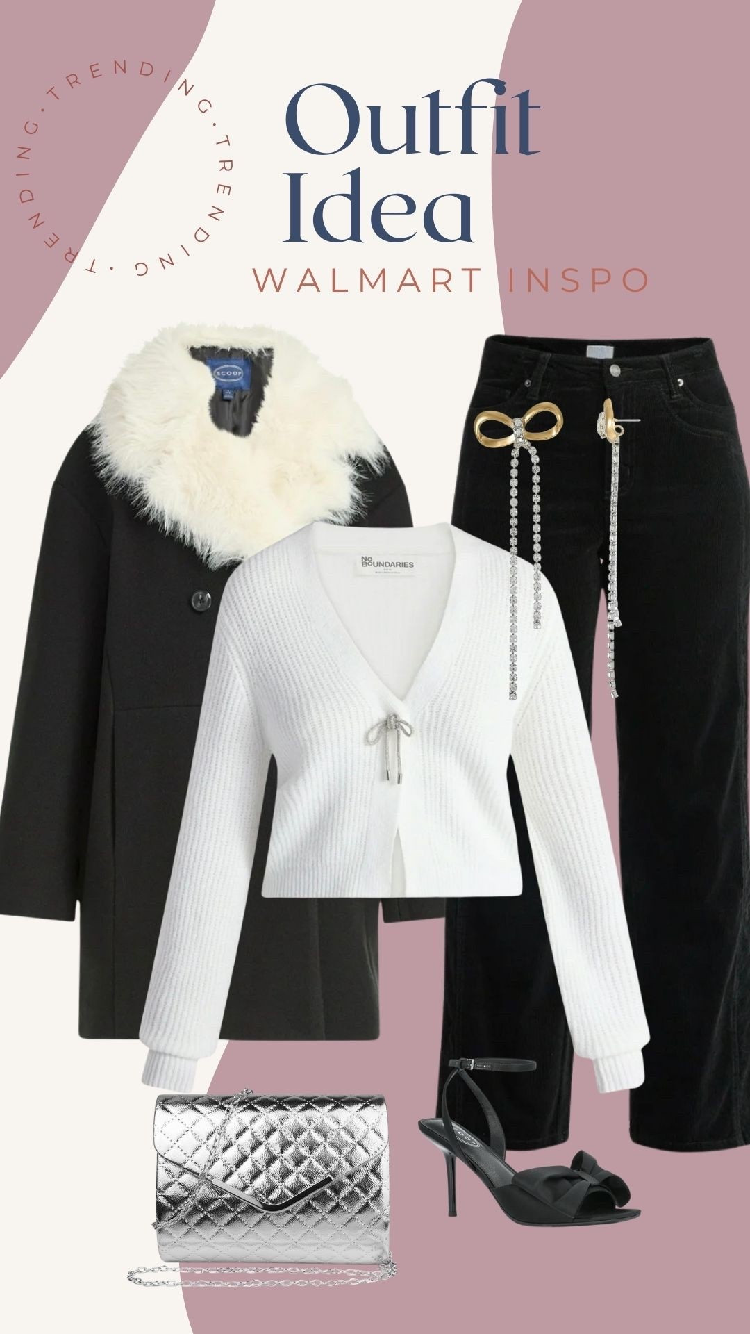 Walmart women’s outfit idea. Holiday outfit. NYE outfit idea. Winter outfit. 




#LTKdayinmylife #LTKHoliday #LTKgrwm