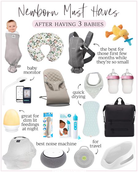After having 3 babies, these are my tried and true newborn must haves 

new mom, baby shower gift, pregnancy 

#LTKbump #LTKbaby #LTKGiftGuide