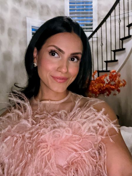Blushing over this date night look 🦢 💕 Festive feathers + vintage Chanel earrings 

#LTKGiftGuide #LTKSeasonal #LTKHoliday