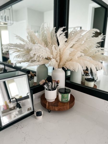 $5 Pampas grass stems from Target! I arranged 5 stems for a fuller look. #vanity #cleanbathroom #targetdecor #homerefresh

#LTKhome #LTKunder50