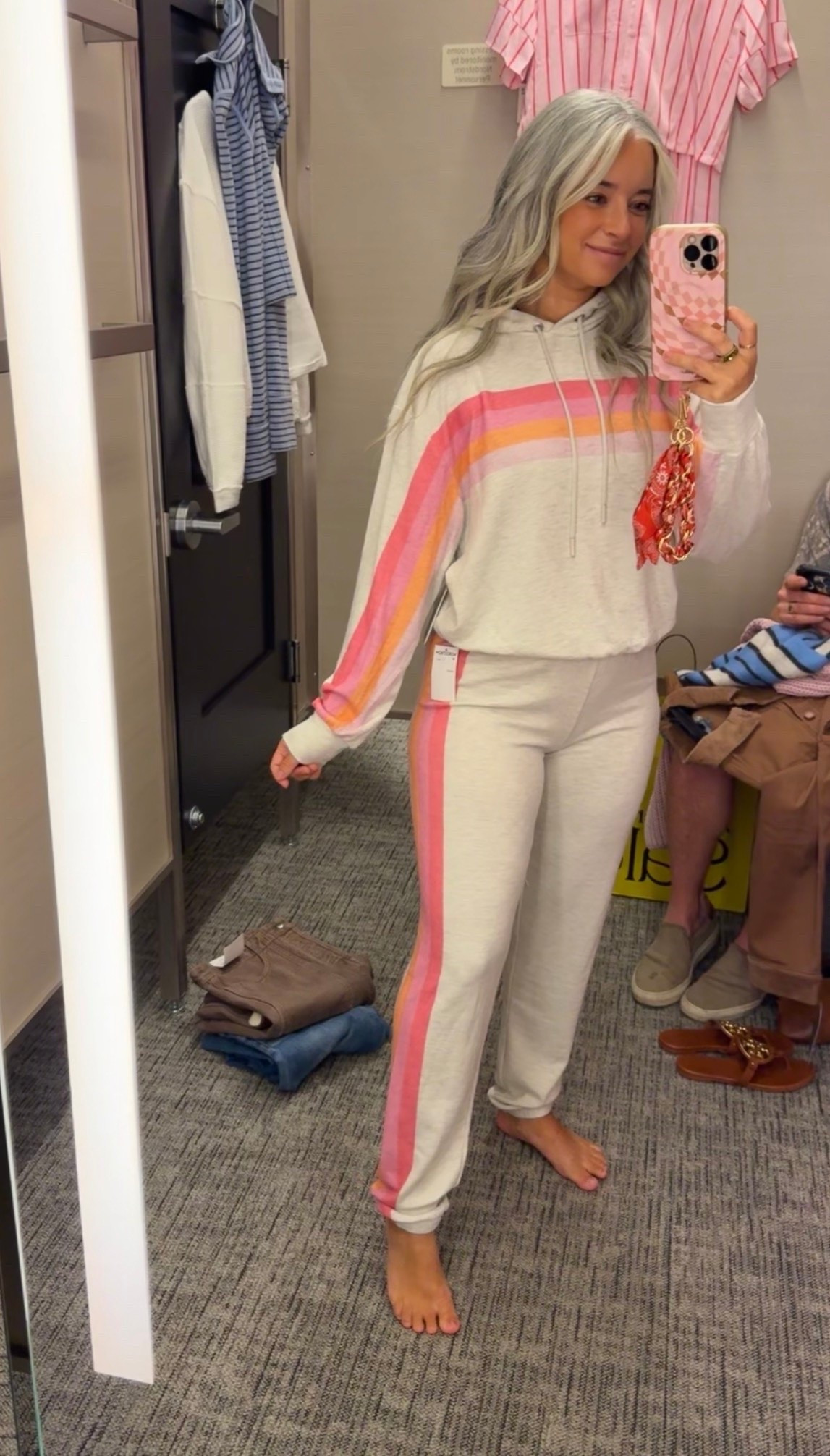 Nordstrom anniversary sale! PJ Salvage sweat set! Wearing a size xs I went with a size small.

#LTKmomlife #LTKSaleAlert #LTKPetite