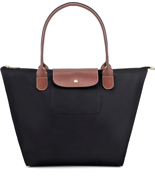 Tote Bag for Women Foldable Shoulder Bag Nylon Weekend Hobo Handbag | Amazon (US)