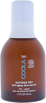 COOLA Organic Sunless Self Tanner Face Serum, Dermatologist Tested Anti-Aging Skin Care Infused w... | Amazon (US)