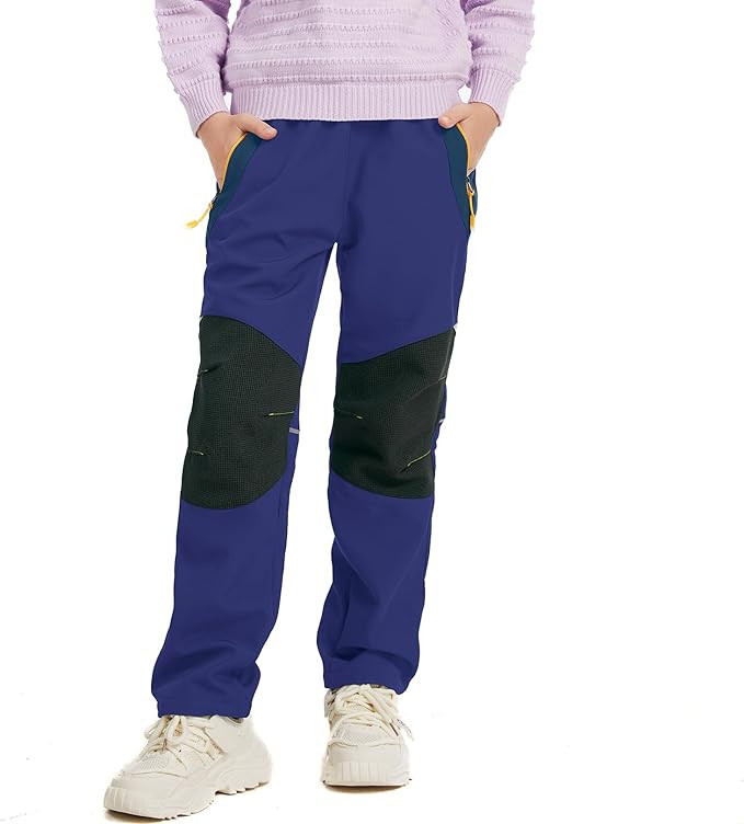 Kids Snow Pants Boys Girls Waterproof Insulated Hiking Pants Youth Fleece Lined Warm Winter Ski T... | Amazon (US)