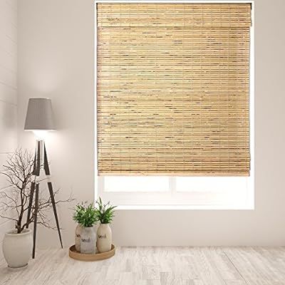 Arlo Blinds Cordless Petite Rustique Bamboo Roman Shades Blinds - Size: 32" W x 60" H, Innovative... | Amazon (US)