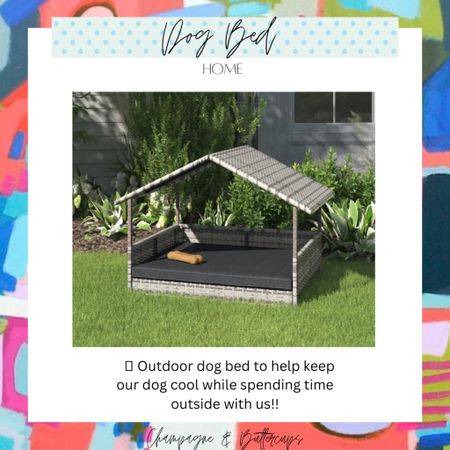 🐶 The cutest dog bed!! Perfect for outdoors to keep your pet cool during the summer. Made from rattan it holds up great and is easy to clean! Comes in 2 colors.

#dogbed #outdoordogbed #outdoorfurniture #outdoor #poolside #petsupplies #petcare 

#LTKhome #LTKSeasonal #LTKFind