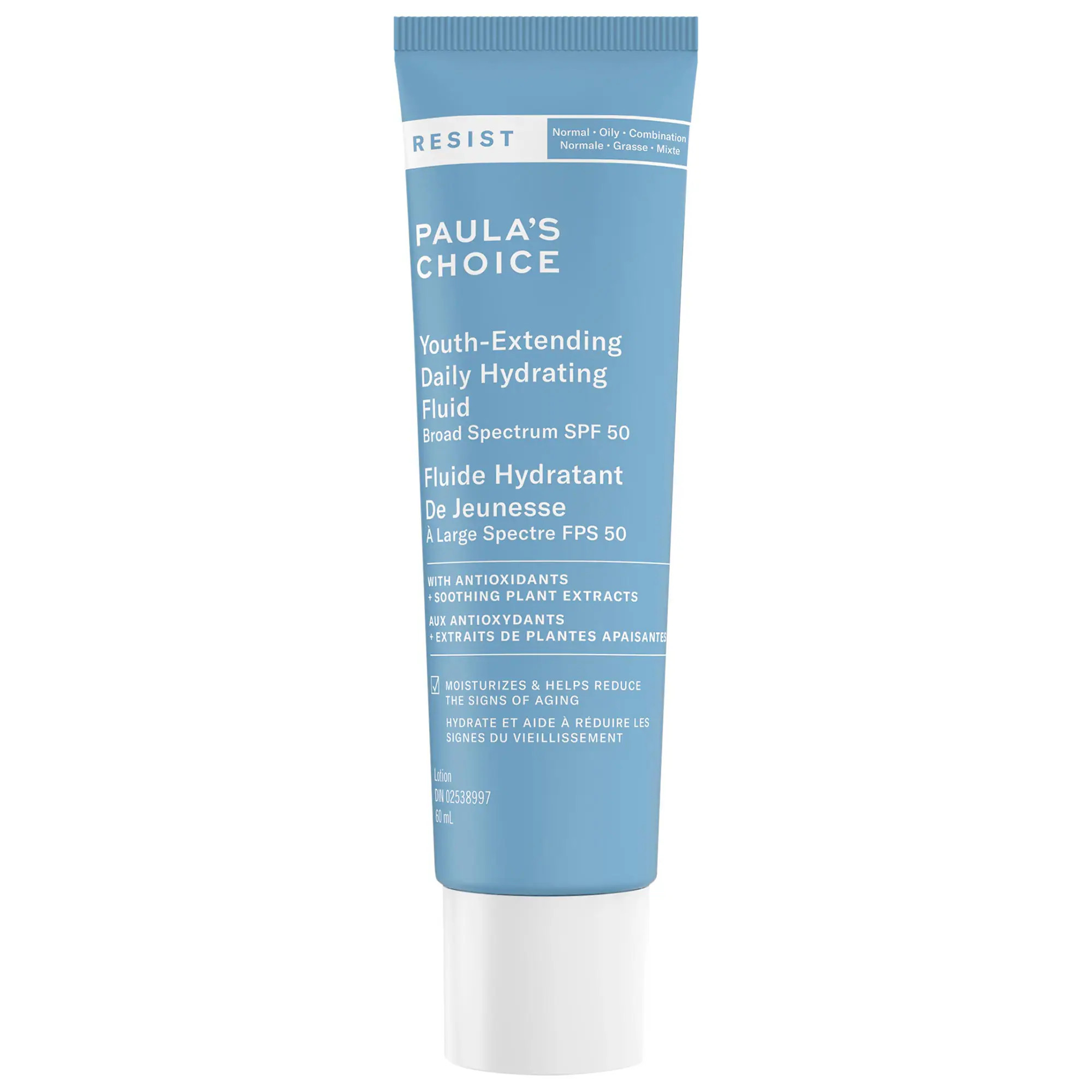Paula's Choice RESIST Youth-Extending Daily Hydrating Fluid SPF 50 2 oz / 60 ml | Sephora (CA)