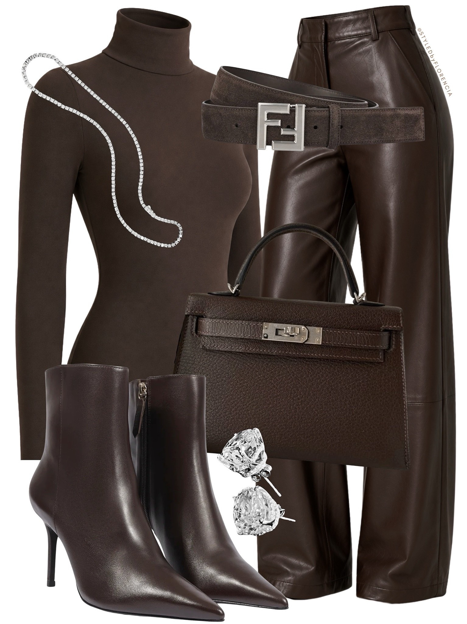 chocolate brown straight leg leather pants! these are so good for the coming fall months😍🤎 comment SHOP & I’ll send you the outfit details xx
