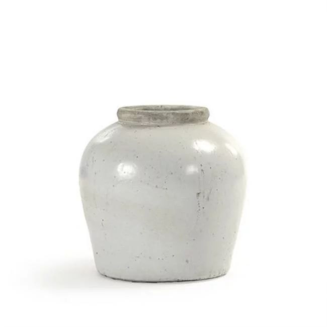 Zentique 4869S A25A Ceramic Jar- Distressed White | Walmart (US)