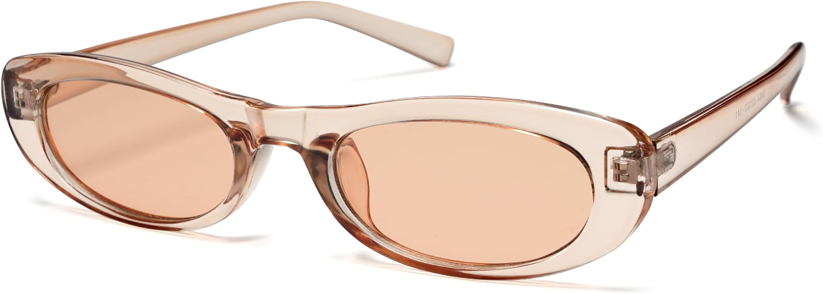 Trendy Small Narrow Cat Eye Sunglasses for Women Tiny Oval Tinted Sunnies AR82210 | Amazon (US)