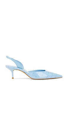 Schutz Paola Mid Slingback in Riviera Blue from Revolve.com | Revolve Clothing (Global)