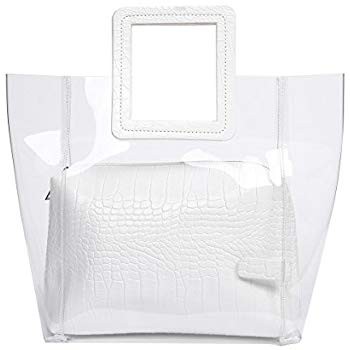 FANCY LOVE Classy Waterprof Clear Tote Beach Shoulder Crossbody Bag | Amazon (US)
