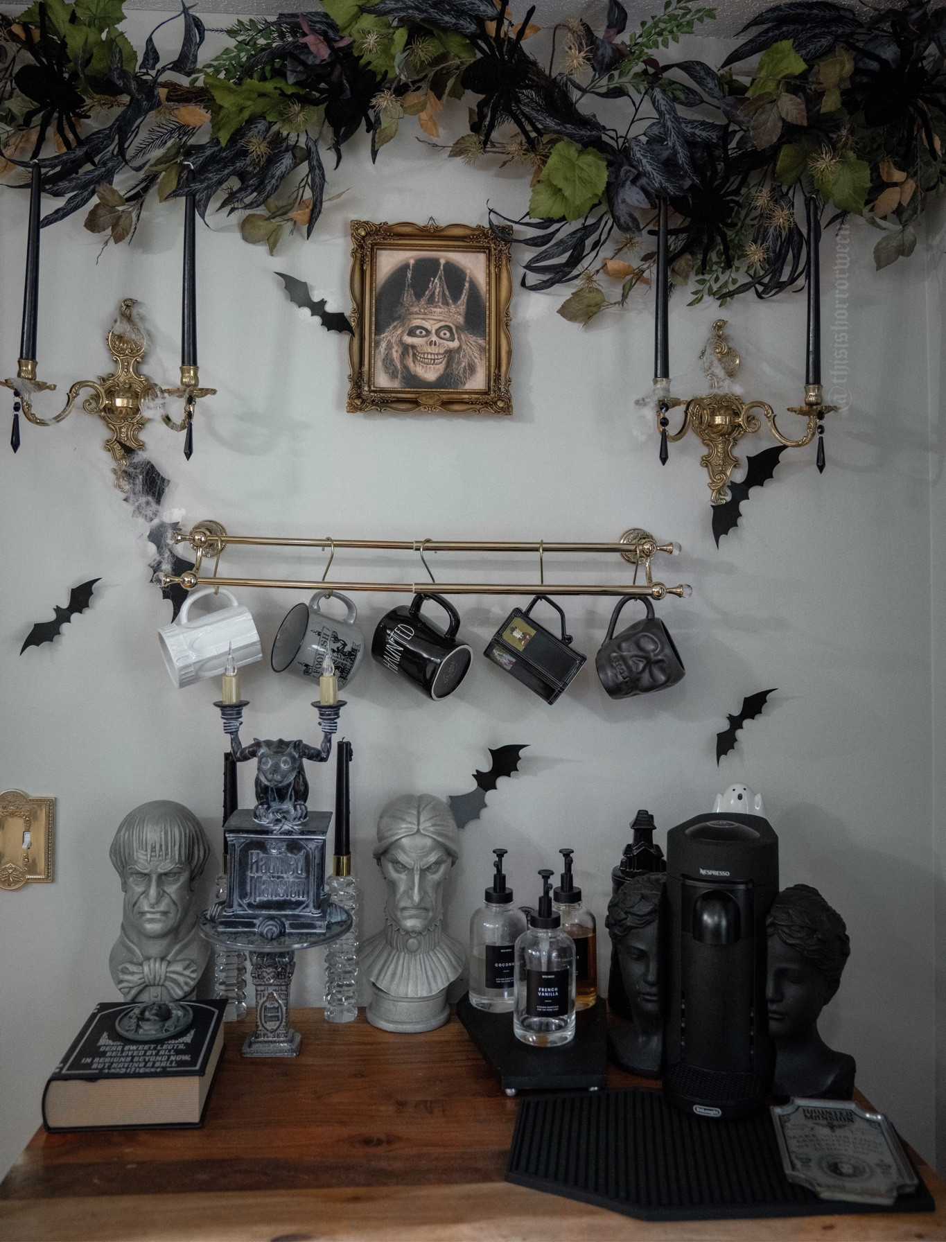 Haunted mansion inspired coffee bar! 

#LTKsalealert #LTKSeasonal #LTKhome