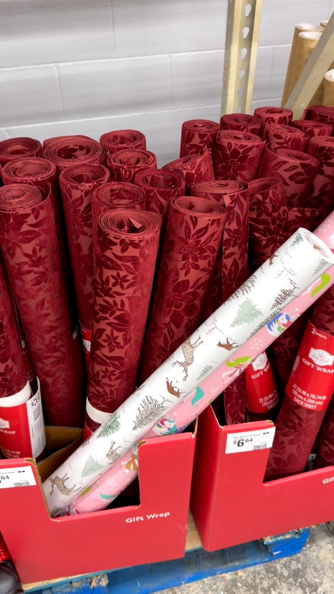 Stopped by a Walmart out of town and stumbled across this beautiful velvet & metallic wrapping paper. I’m so obsessed the green came home with me! Less than $7 

#LTKSeasonal #LTKHoliday #LTKGiftGuide