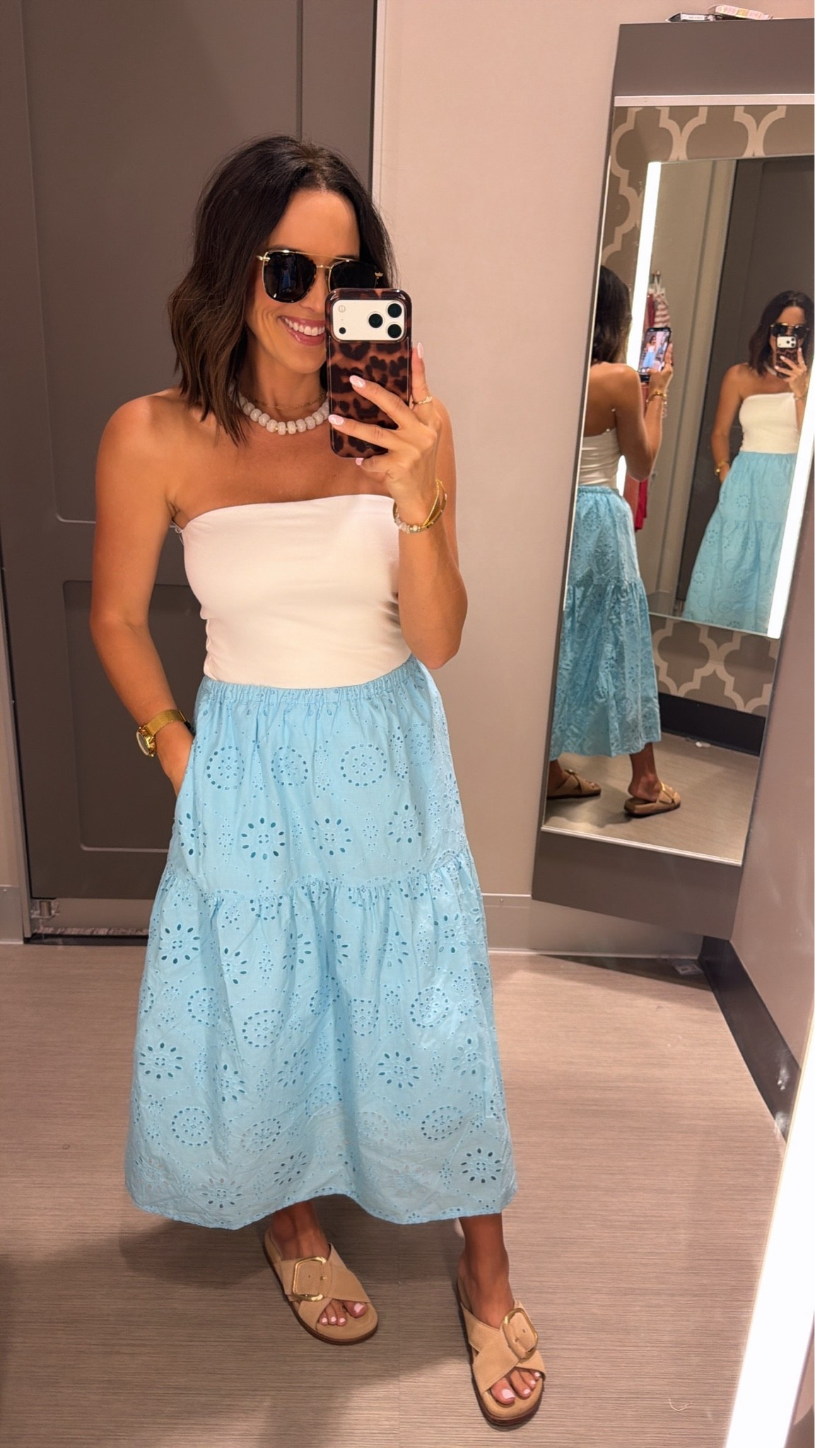 Target absolutely understood the assignment with this one 💙✨

The prettiest summer skirt and such a good color. Wearing XS.

#targetstyle #targetfinds #summerstyle #targetfashion #affordablefashion #ltktarget #summeroutfit #fashionfinds #outfitinspo #targetdoesitagain