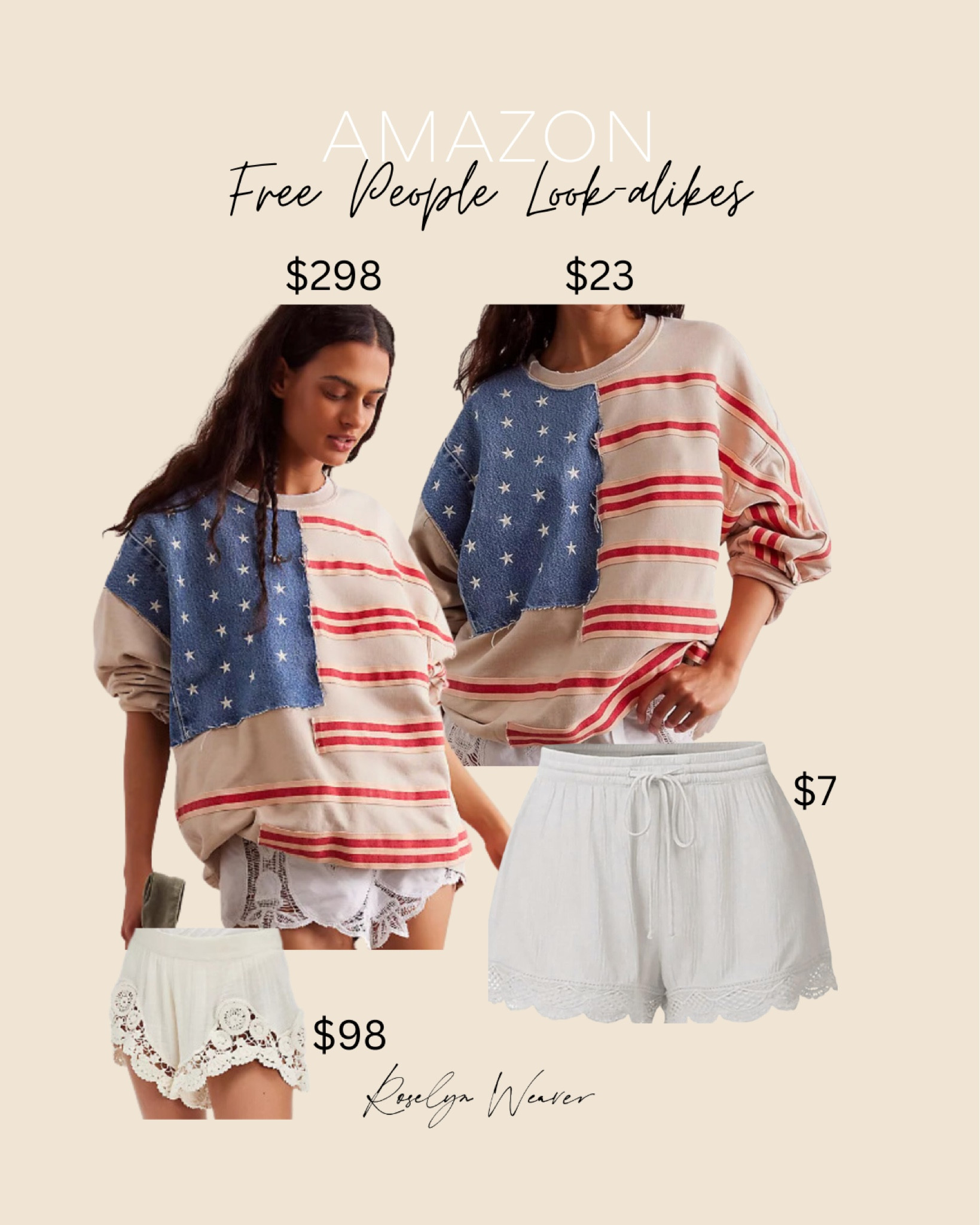 Free People for less 

Oversized sweatshirt, USA sweater

#LTKFindsUnder100 #LTKStyleTip #LTKFindsUnder50