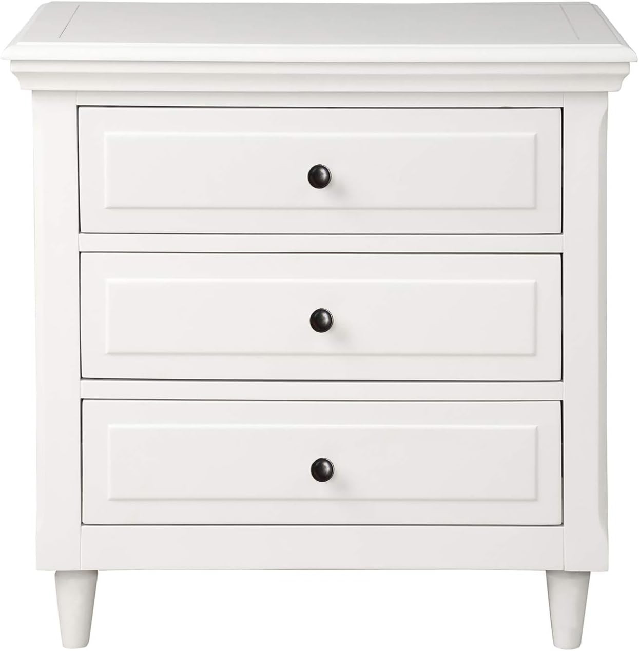 Knocbel 3-Drawer Night Stand, Solid Wood Bedside Nightstand Sofa Side End Table, Fully Assembled,... | Amazon (US)