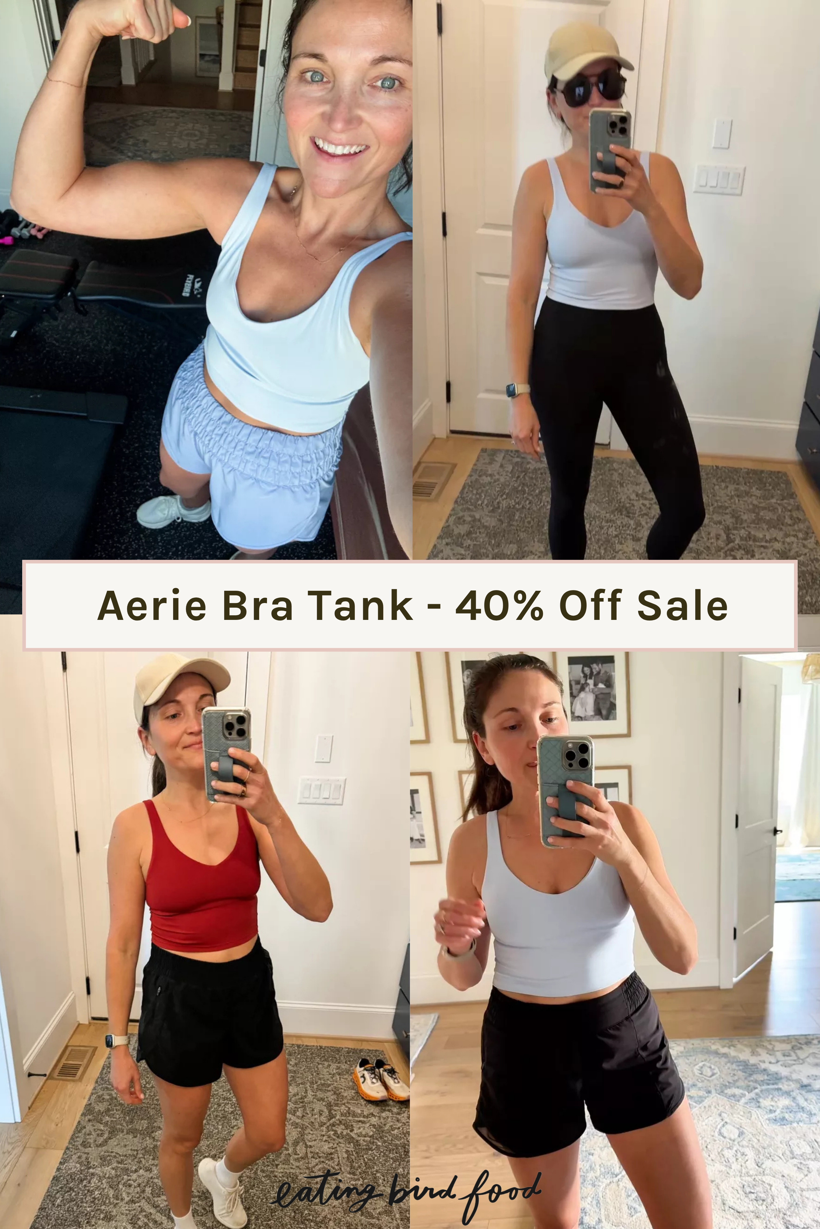 My favorite Aerie bra tank is on sale this weekend - 40% off!  

 #LTKSeasonal #LTKSaleAlert