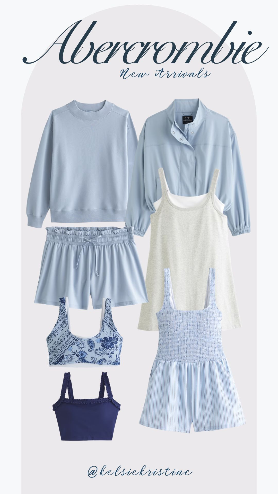 Abercrombie | A&F New Arrivals | Activewear | Baby blue | Spring Vibes | Mid-Size Abercrombie | Mid-Size |  

 #LTKootd #LTKfitnessgoals #LTKMidsize