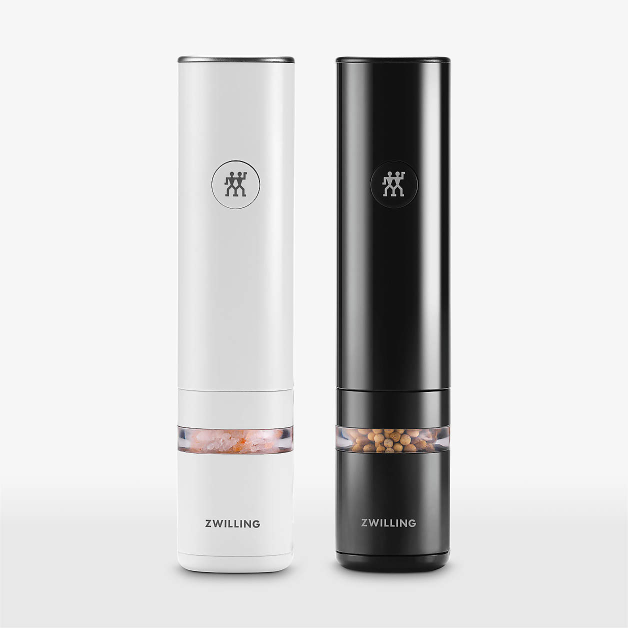 Zwilling Enfinigy Salt & Pepper Mills Set + Reviews | Crate & Barrel | Crate & Barrel