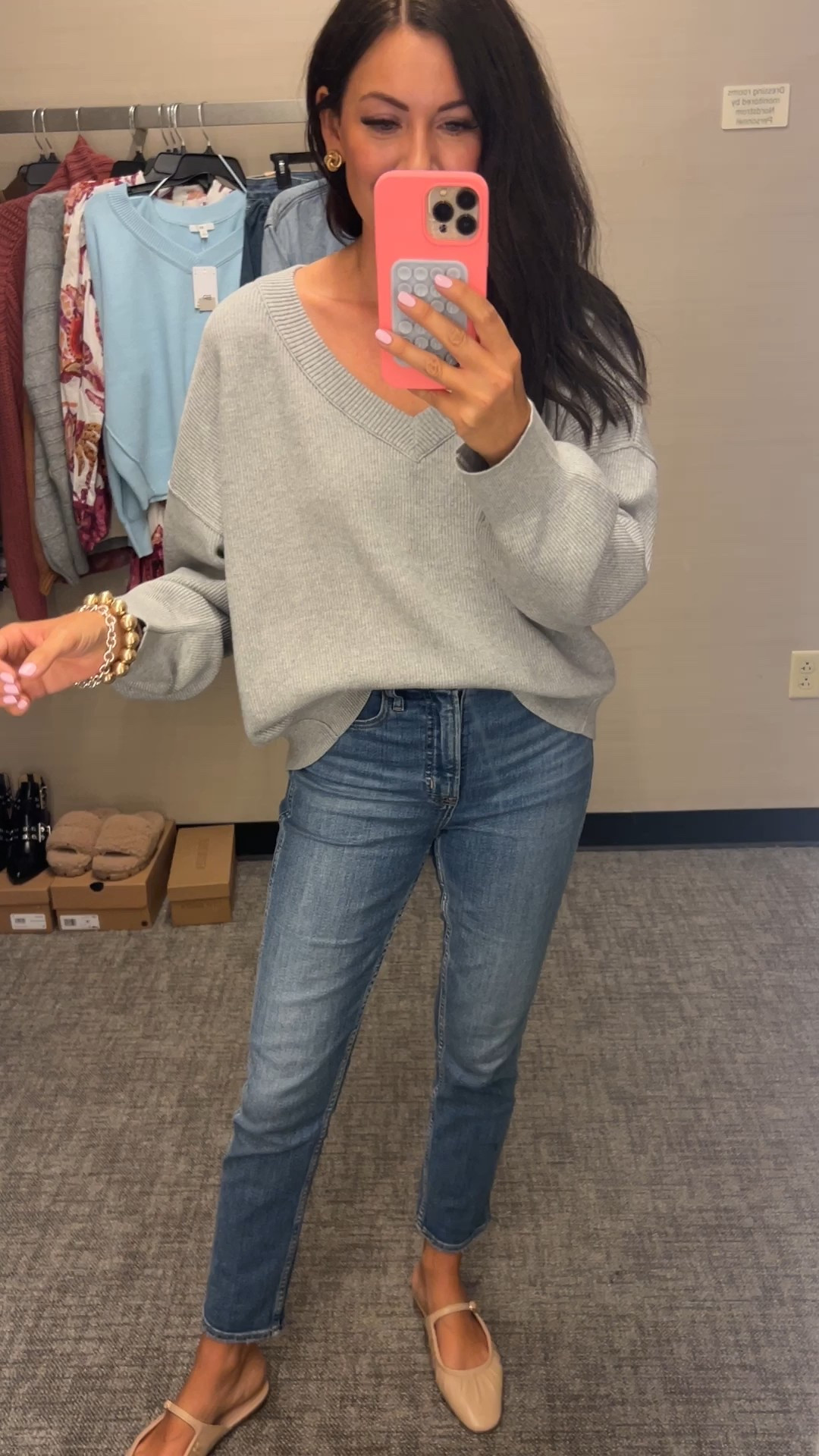 LAST DAY FOR NSALE! This perfect sweater is still in stock in the beige! Wearing a medium

#LTKSeasonal #LTKSaleAlert #LTKFindsUnder50