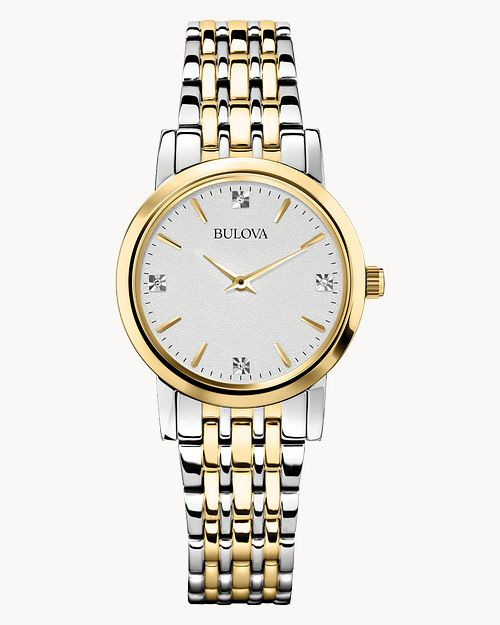 Bulova Classic Women's Gold Diamond Stainless Steel Watch | Bulova | Bulova