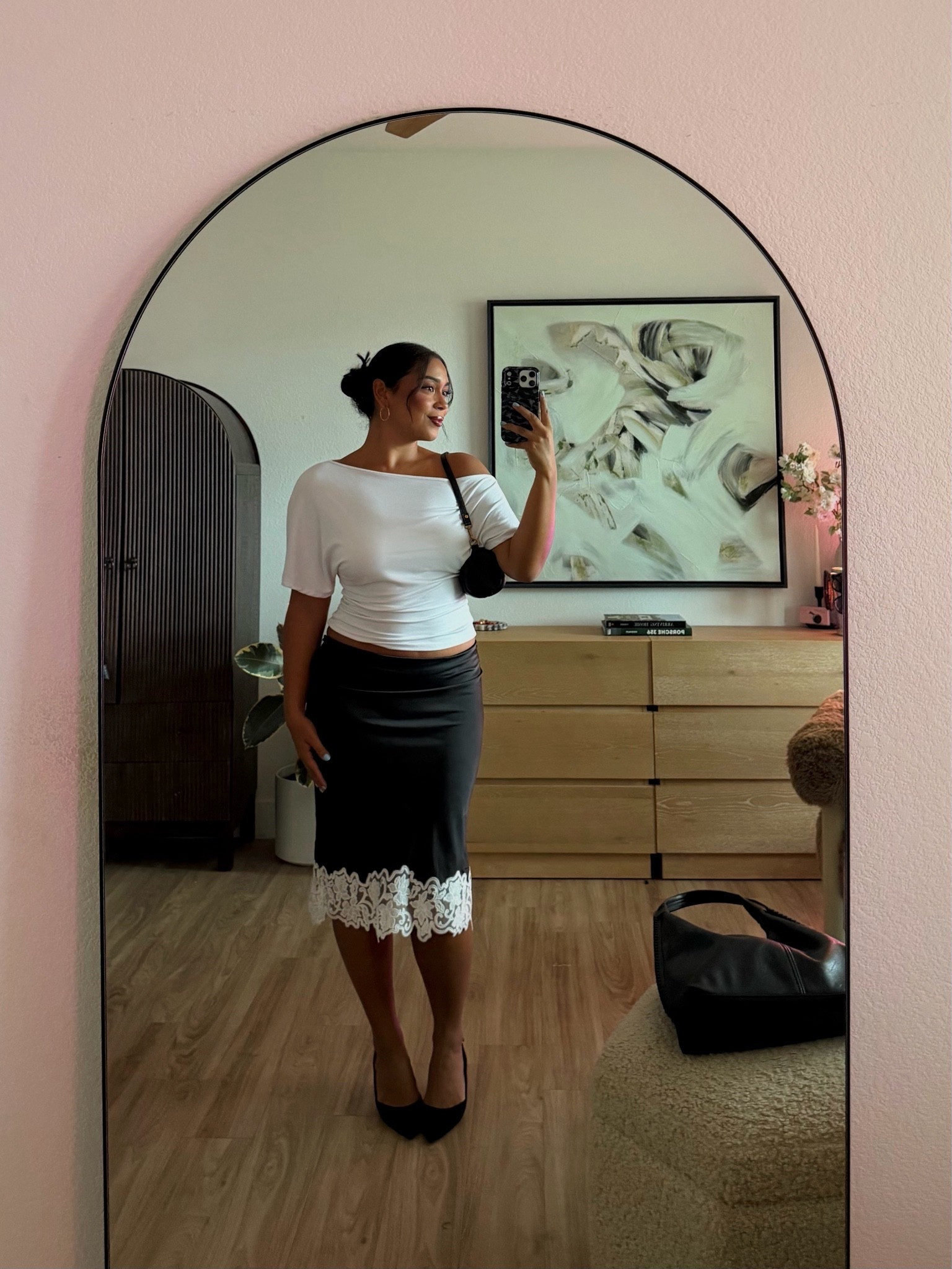 chic but causal look (that’s easy to dress up or down) all from Amazon, love the skirt w/lace bottom detail (zips on the side, not too stretchy, wearing a L) (top is Amazon too, love this as a basic)

#LTKootd #LTKSeasonal #LTKMidsize