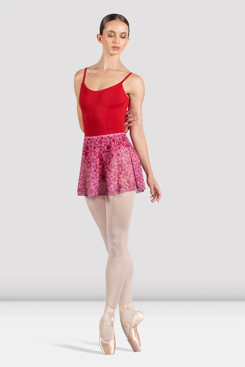 Ladies Floral Printed Skirt, Bright Pink | Bloch UK, US & EU